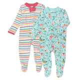 2-Pack Organic Cotton Sleep & Plays, Butterfly Patterns