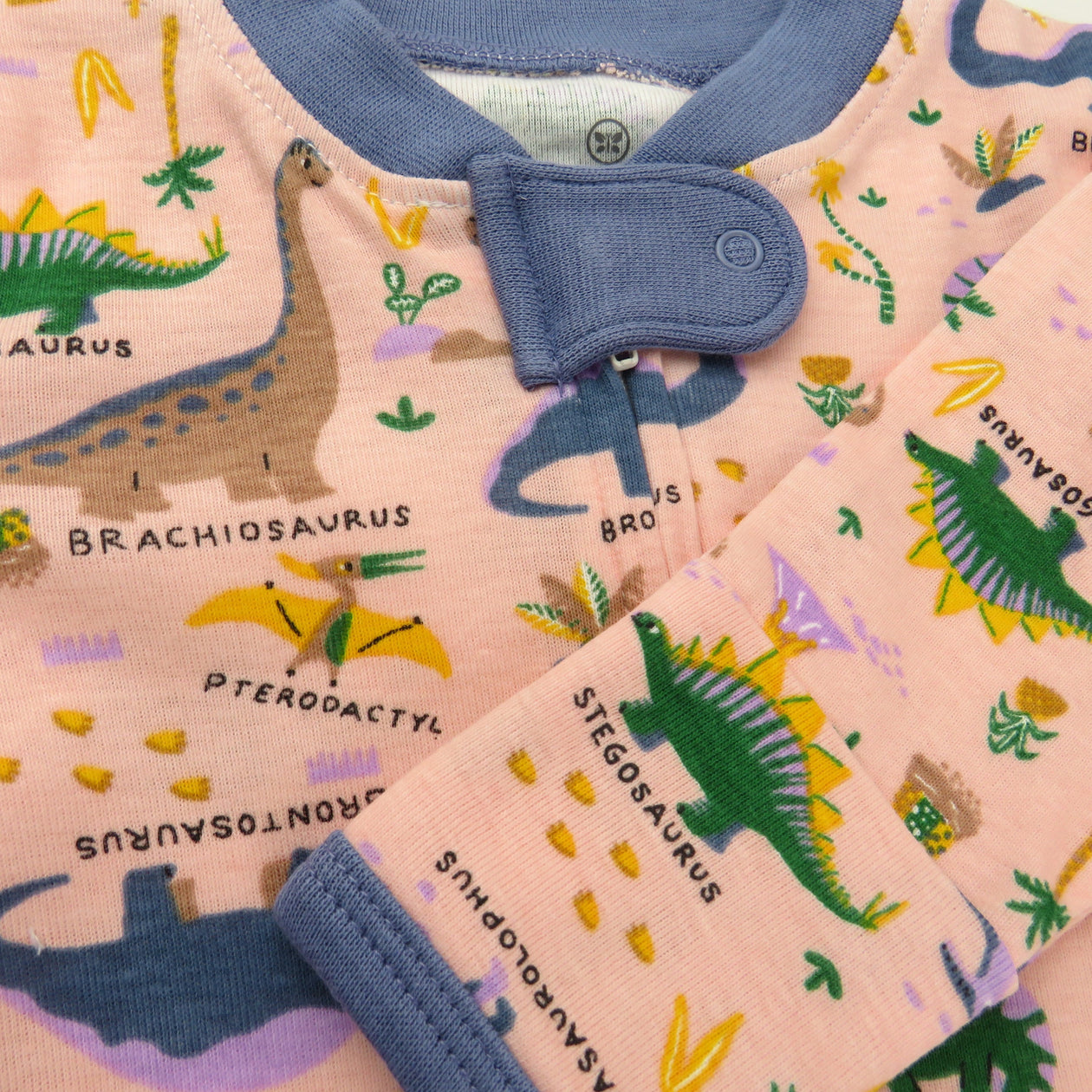 2-Pack Organic Cotton Sleep & Plays, Dinoland