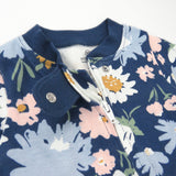 2-Pack Organic Cotton Sleep & Plays, Painterly Floral Navy