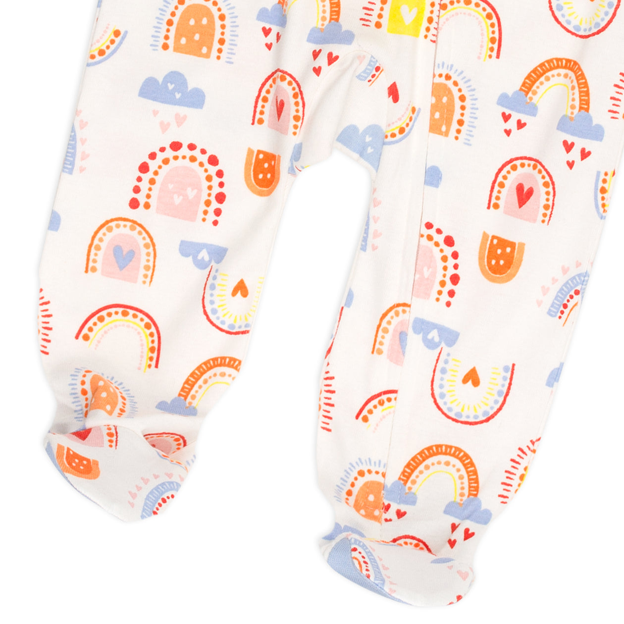 2-Pack Organic Cotton Sleep & Plays, Rainbow Toss