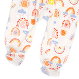 Go to slide 5, 2-Pack Organic Cotton Sleep & Plays, Rainbow Toss