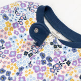 2-Pack Organic Cotton Snug-Fit Footed Pajamas, Purple Check