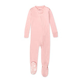 2-Pack Organic Cotton Snug-Fit Footed Pajamas, Peach Skin Painted Buffalo
