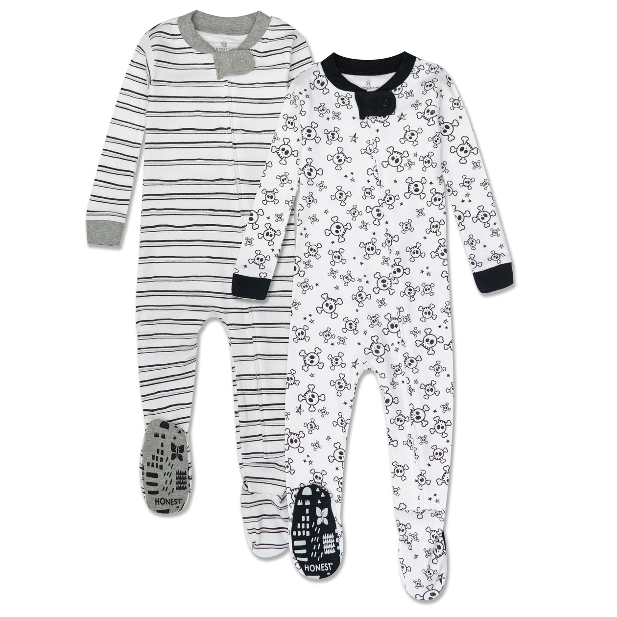 2-Pack Organic Cotton Snug-Fit Footed Pajamas | Honest Baby Clothing