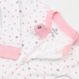 2-Pack Organic Cotton Snug-Fit Footed Pajama, Rose Blossom