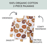 Organic Cotton Fun Foods Pajamas For Babies & Toddlers, Bagel Schmagel