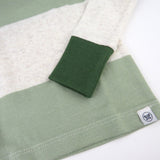 2-Piece Organic Cotton Pajamas, Bold Stripe Moss