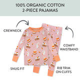 Go to slide 14, Organic Cotton Celebration Pajamas,  Bunnylicious