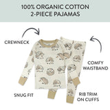 2-Piece Organic Cotton Pajamas, Camo Hog