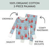 Organic Cotton Fun Foods Pajamas For Babies & Toddlers, Cinema Snacks