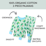 Organic Cotton Fun Foods Pajamas For Babies & Toddlers, Dill Licious Pickle Ball