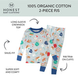 2-Piece Organic Cotton Holiday Pajama, Everything Nice