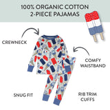 Organic Cotton Celebration Pajamas, Ice Cream Independence