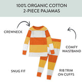 Organic Cotton Halloween Pajamas, Candy Corn