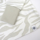 Organic Cotton Girls Pajamas For Babies & Toddlers, Light Zanzibar Zebra