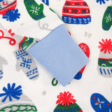 2-Piece Organic Cotton Holiday Pajama, Nordic Knits Blue