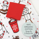 2-Piece Organic Cotton Holiday Pajama, Ooie Gooie Holiday