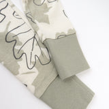 2-Piece Organic Cotton Pajamas, Paw Leaves