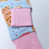 Organic Cotton Fun Foods Pajamas For Babies & Toddlers, Poppin Dreams Blue