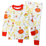 Organic Cotton Fun Foods Pajamas For Babies & Toddlers, Pasta La Vista