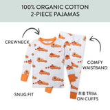 Organic Cotton Fun Foods Pajamas For Babies & Toddlers, Pumpkin Picking