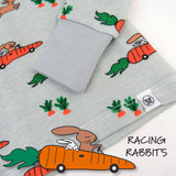 Organic Cotton Celebration Pajamas, Racing Rabbits