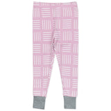 2-Piece Organic Cotton Pajamas, Sketchy Square Lilac