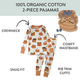 Organic Cotton Fun Foods Pajamas, Stacked