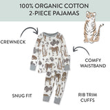 Organic Cotton Boys Pajamas For Babies & Toddlers, Tiger Cub