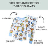 Organic Cotton Fun Foods Pajamas For Babies & Toddlers, Victory Slumber