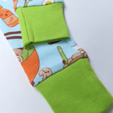Organic Cotton Fun Foods Pajamas For Babies & Toddlers, Wok n Roll Blue