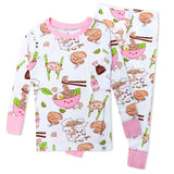 Organic Cotton Fun Foods Pajamas For Babies & Toddlers, Wok n Roll Pink