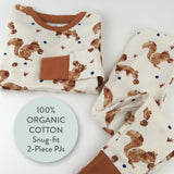 Organic Cotton Thanksgiving Pajamas, Nuts