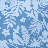 2-Piece Organic Cotton Short Sleeve & Shorts Pajama Set, Tropic Shadow Chambray