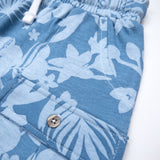 Toddler 2-Piece Short Sleeve and Short Set, Tropic Shadow Chambray