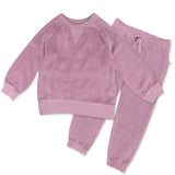 Velour Sweatsuit, Dusty Lavender