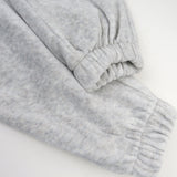 Velour Sweatsuit, Light Gray Heather