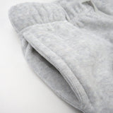 Velour Sweatsuit, Light Gray Heather