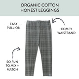 3-Pack Organic Cotton Legging Set, Jumbo Floral Dusty Purple