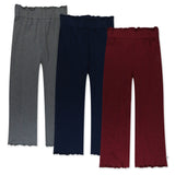 3-Pack Flowy Pant Set, Varsity Burgundy