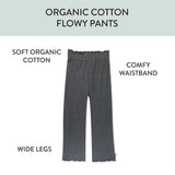 3-Pack Flowy Pant Set, Varsity Burgundy