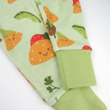 4-Piece Long Sleeve PJ Set, Taco Time