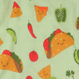 4-Piece Long Sleeve PJ Set, Taco Time