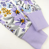 4-Piece Long Sleeve PJ Set, Jumbo Floral Lilac