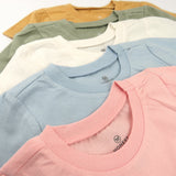 5-Pack Organic Cotton Girls' Short Sleeve T-Shirts, Golden Kiss