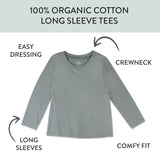 5-Pack Organic Cotton Long Sleeve T-Shirts, Prep School Rebel Boy