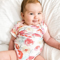 honest baby clothing bodysuit rose blossom