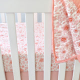 Nap-Time Nursery Niceties 5-Piece Gift Set, Peach Skin Papercut Floral