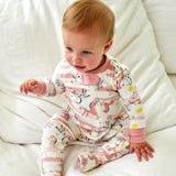 Organic Cotton Snug-Fit Footed Pajama, Giddy Up