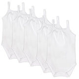 5-Pack Honestly Pure Organic Cotton Cami Bodysuits, Bright White